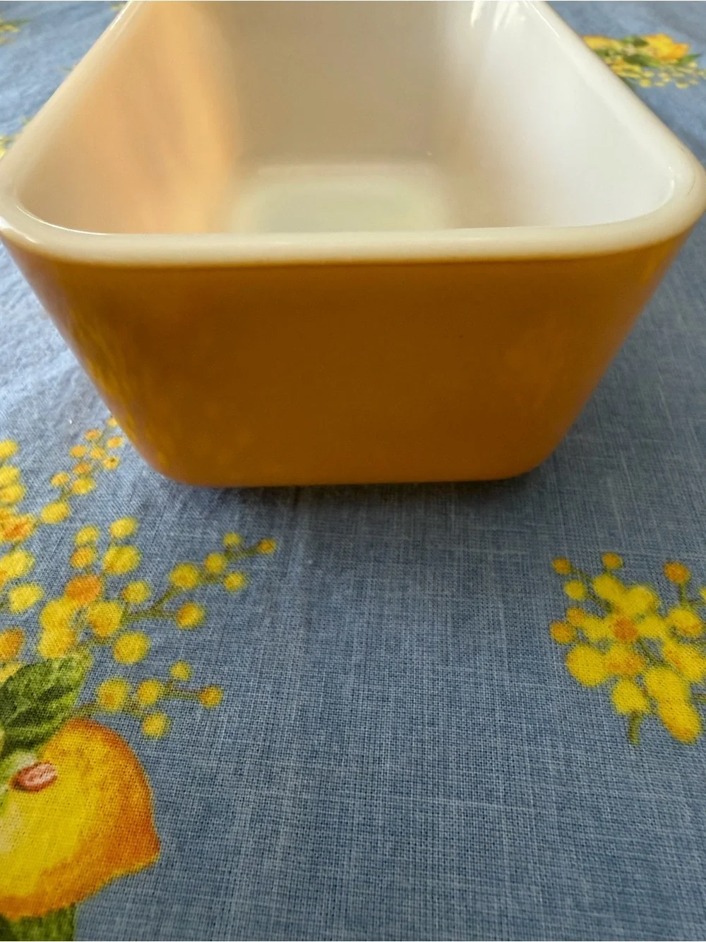 Pyrex Yellow Floral Rectangular Baking Dish-vintage